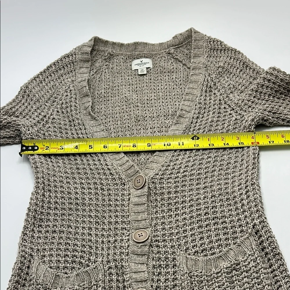 Bella Swan Core American Eagle Knit Cardigan Y2K Twilight Grunge Small Gray